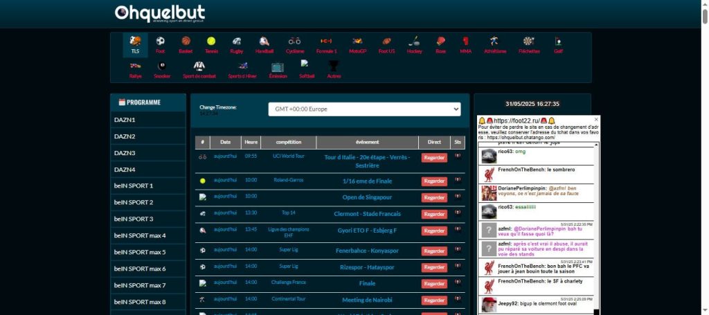 sites de streaming gratuit PSG Inter Milan