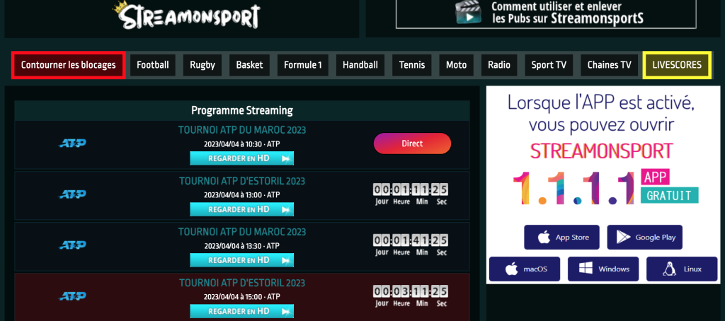 Streamonsport
