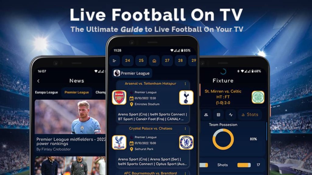 Liste des meilleures applications gratuites pour regarder le foot sur Android et iOS