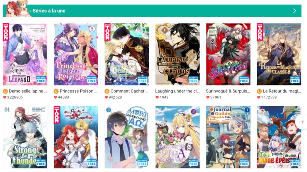 Applications pour lire des mangas, des BD et comics