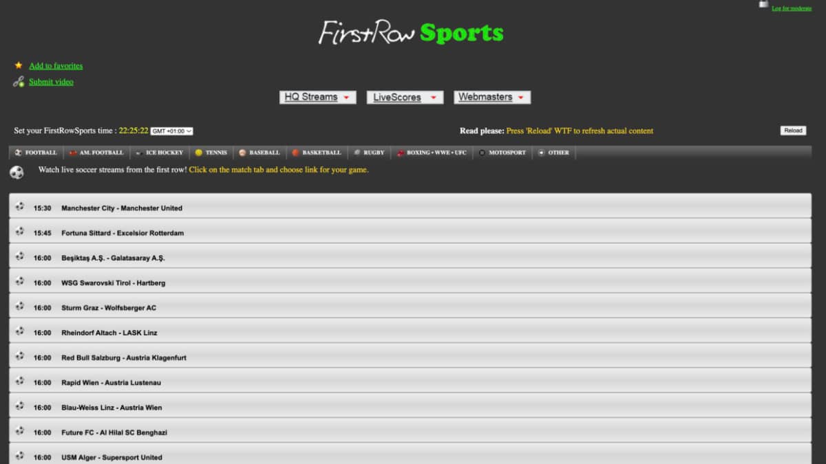 La nouvelle adresse FirstRowSports en 2026