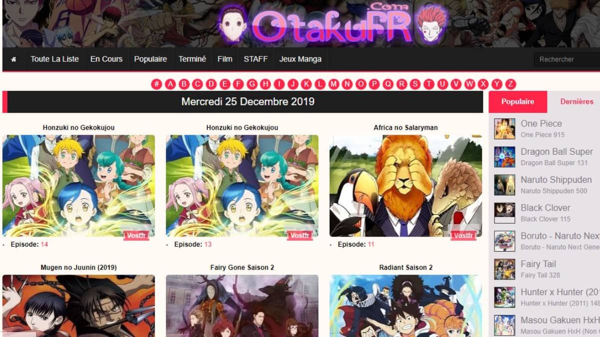 La nouvelle adresse Otakufr en 2026