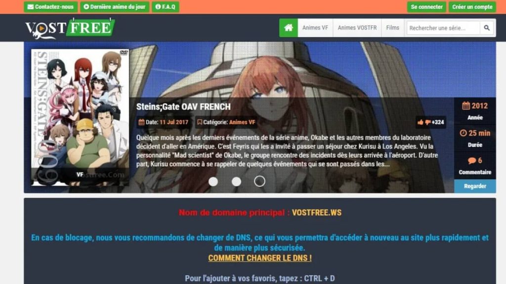 La nouvelle adresse Otakufr en 2026