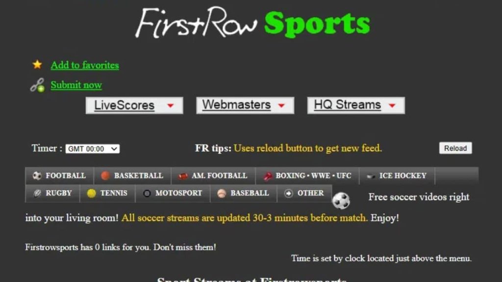 La nouvelle adresse FirstRowSports en 2026