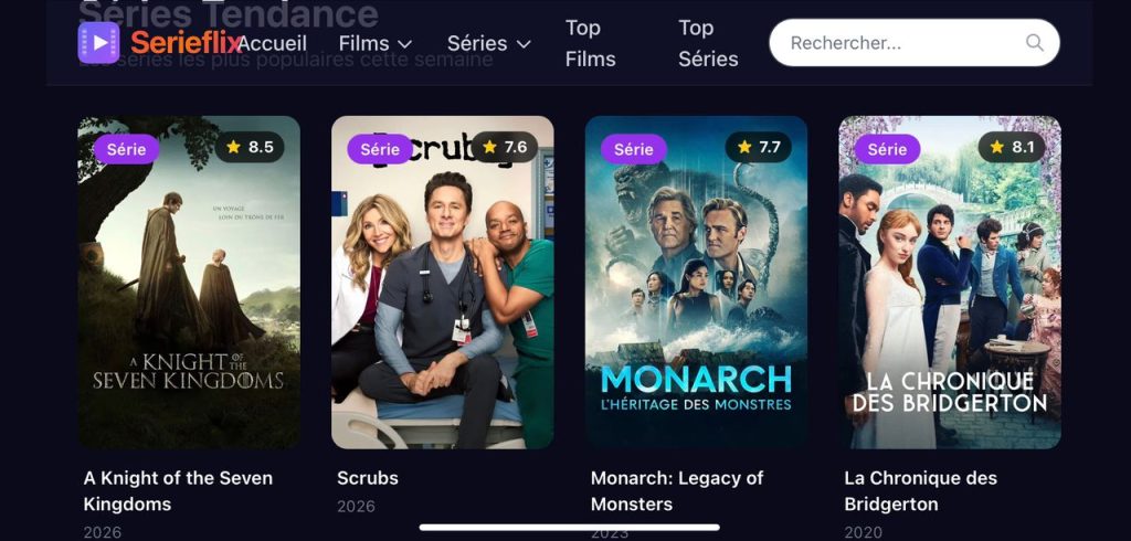 La nouvelle adresse SeriesFlix