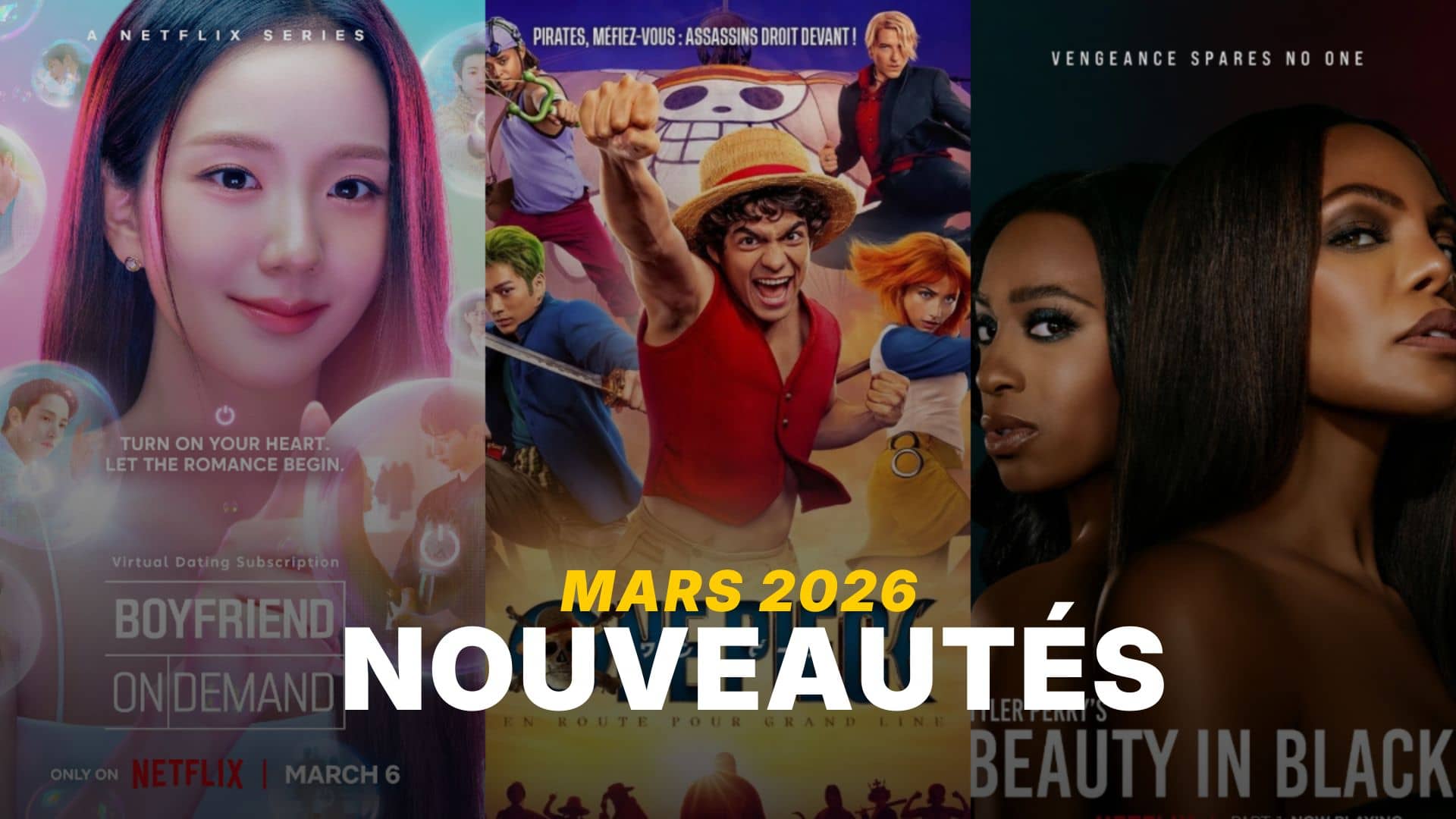 Les films et séries Netflix en mars 2026